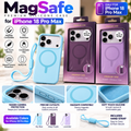 Premium MagSafe Silicone Case for iPhone 18 Pro Max – Soft Touch Magnetic Protective Cover with Camera Protection & Hand Strap | 3 Colors