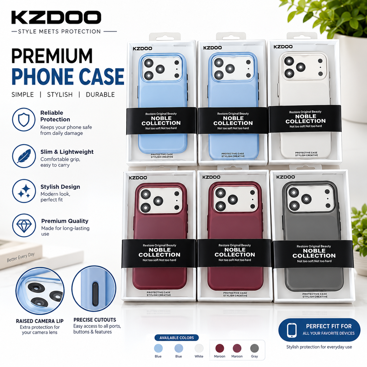 KZDOO Noble Collection – Premium Protective Case for iPhone 18 Pro & iPhone 18 Pro Max