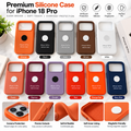 Premium Silicone Case for iPhone 18 Pro – Soft Touch Protective Cover with Camera Protection | Multiple Colors