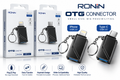 RONIN OTG Connector – USB 3.0 Type-C & USB 2.0 iPhone Adapter | Fast Data Transfer with Keychain Design