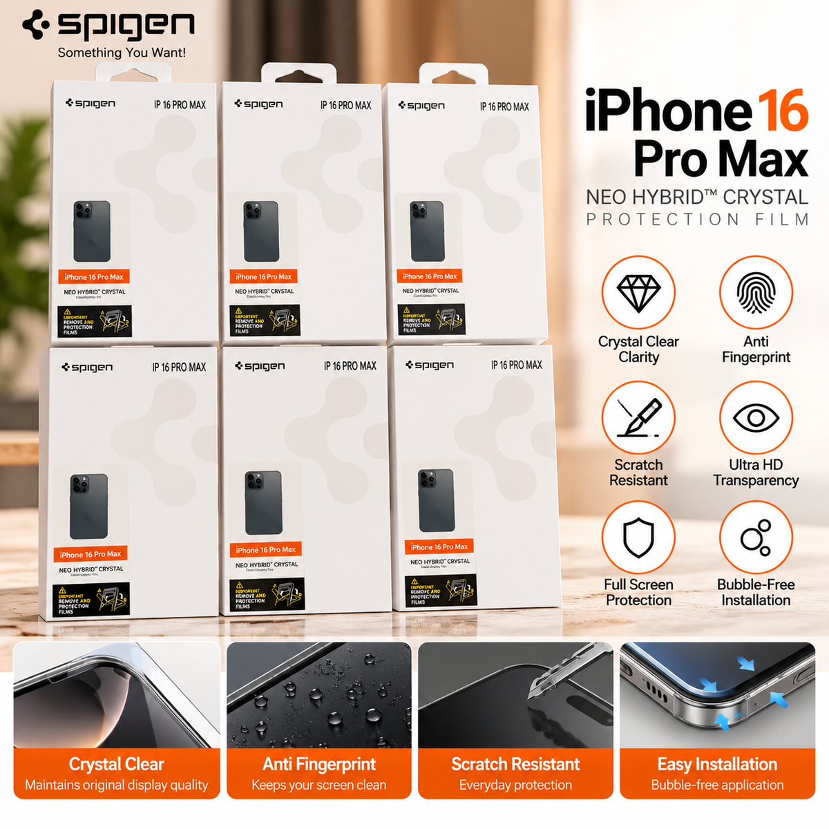 Spigen Neo Hybrid Crystal Case for iPhone 16 Pro Max
